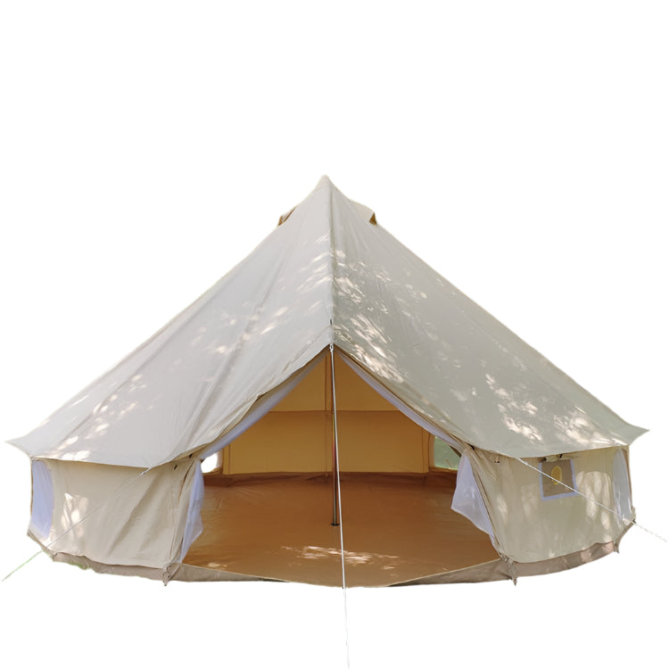 Canvas Camping Tent | 8–10 Person Winter Shelter – Waterproof, Insulated, 4 - Season - Outdoor Luxury