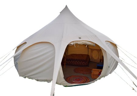 Mongolian Yurt Tent | 4M Cotton Canvas Glamping Shelter – Exquisite Camping Style - Outdoor Luxury