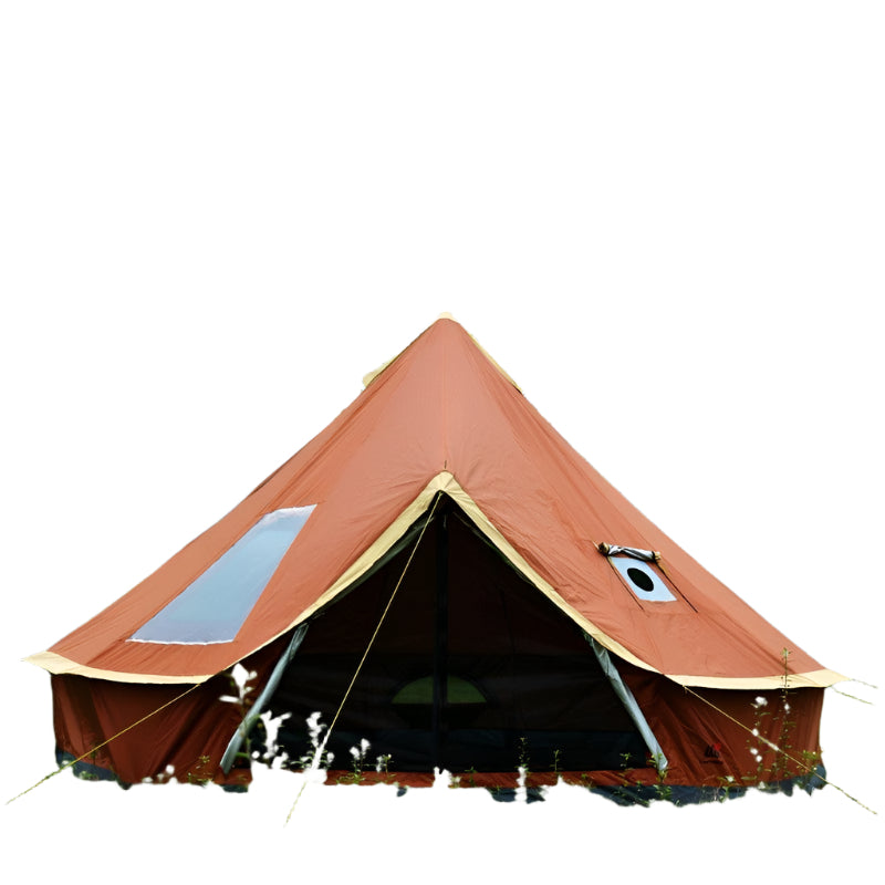 Yurt Tent | 8+ Person Waterproof Camping Shelter – 4M & 5M All - Season Oxford Canvas - Outdoor Luxury