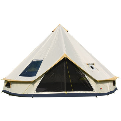Yurt Tent | 8+ Person Waterproof Camping Shelter – 4M & 5M All - Season Oxford Canvas - Outdoor Luxury